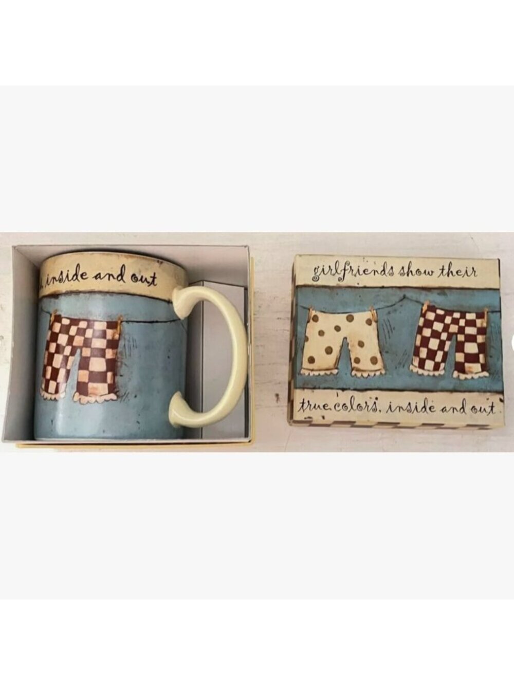Girlfriends Show Their True Colors Coffee Mug Cup Dan DiPaolo 2005 Lang Wash Day